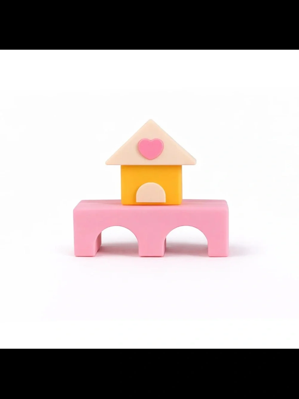 Pink Baby Shower Cake Topper Set – Teddy Bear & BABY Blocks
